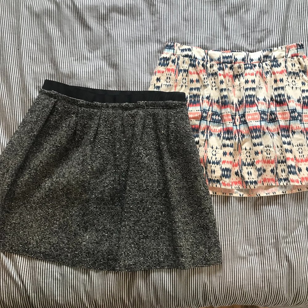 2 Short, Full Skirts - Size 8/M